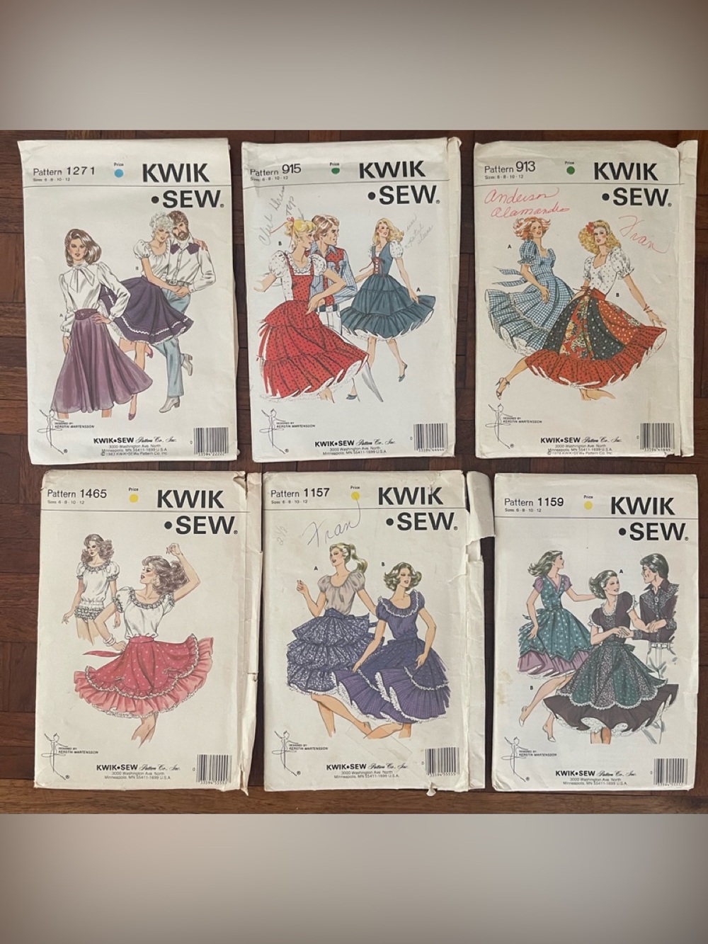 Vintage KWIK • SEW Square Dance Dresses and Skirts Patterns